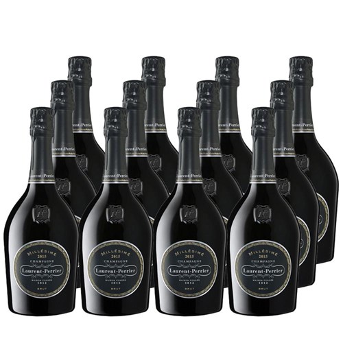 Laurent Perrier Brut Millesime Vintage 2015 75cl Crate of 12 Champagne